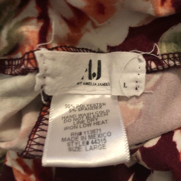 Floral midi skirt with pockets - Picture 2 of 2